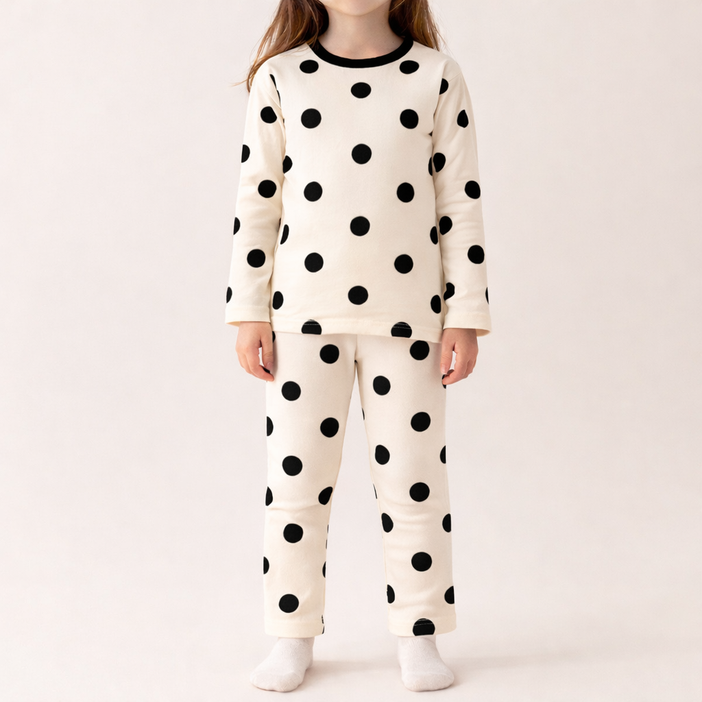 Midnight Polka Dot Sweat Set